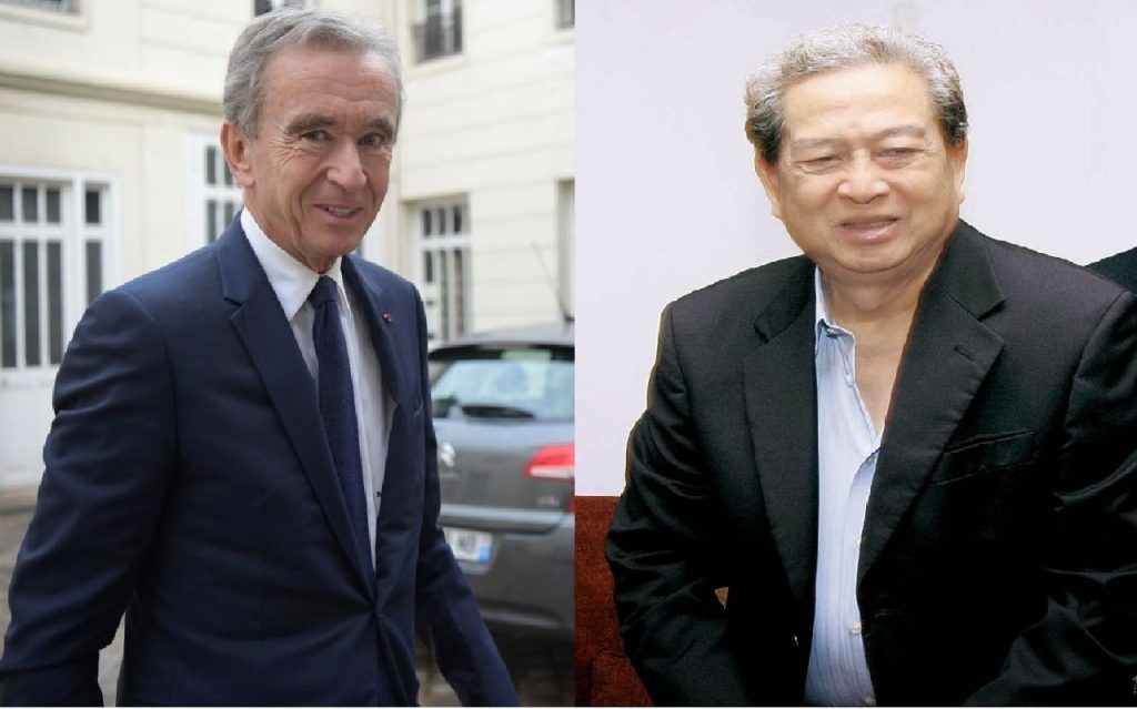 Bernard Arnault (kiri) taipan mode, Budi Hartono pengusaha rokok