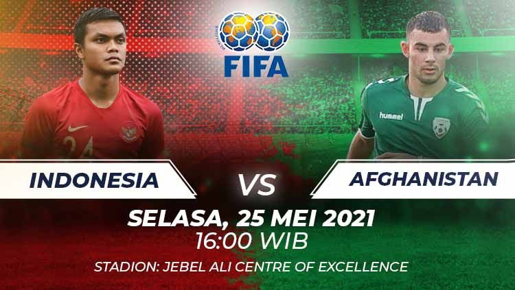 Indonesia vs Afghanistan bertarung dalam partai uji coba. (Ist)