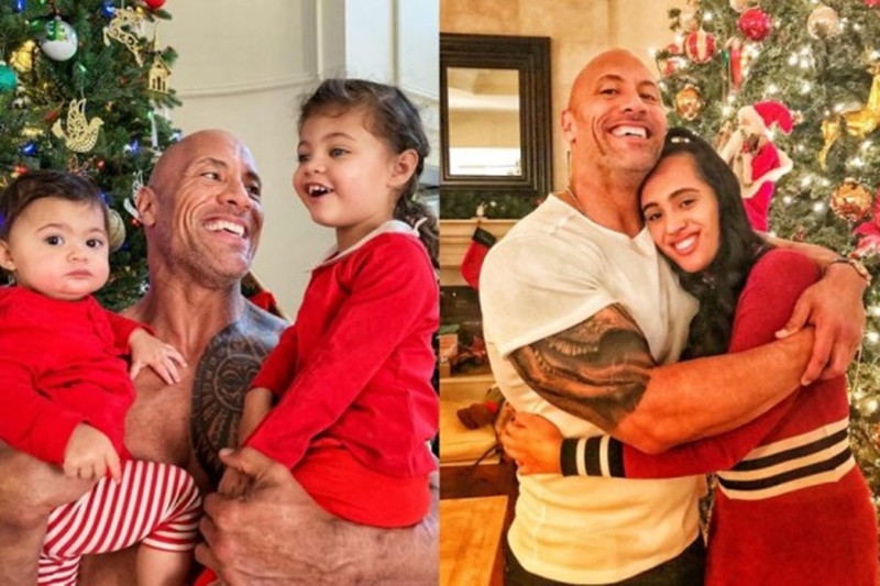 Dwyne 'The Rock' Johnson yang sangat perhatian kepada keluarga. (Ist)