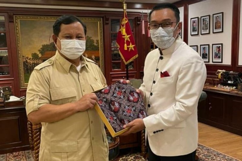 Menhan Prabowo Subianto dan Gubernur Jawa Barat M Ridwan Kamil. (Ist)