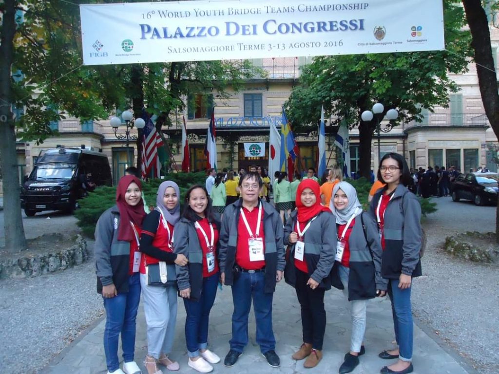 Tim bridge Indonesia saat tampil Salsomagiorre, Italia, tahun 2016