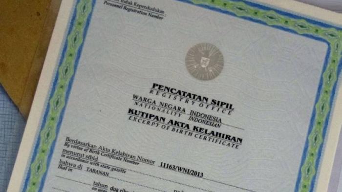 cara membuat akta kelahiran