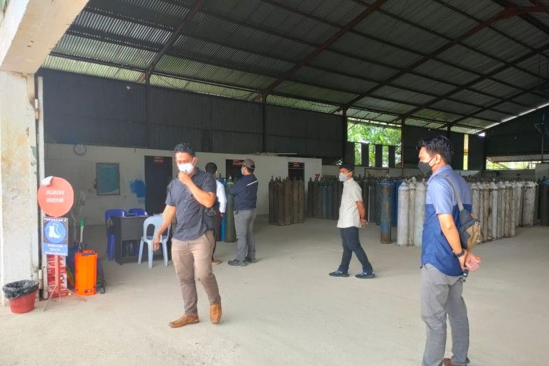Salah satu pabrik pengisian oksigen di Tarakan. (Ist).