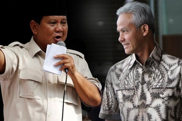 Prabowo Subianto dan Ganjar Pranowo. (Ist).