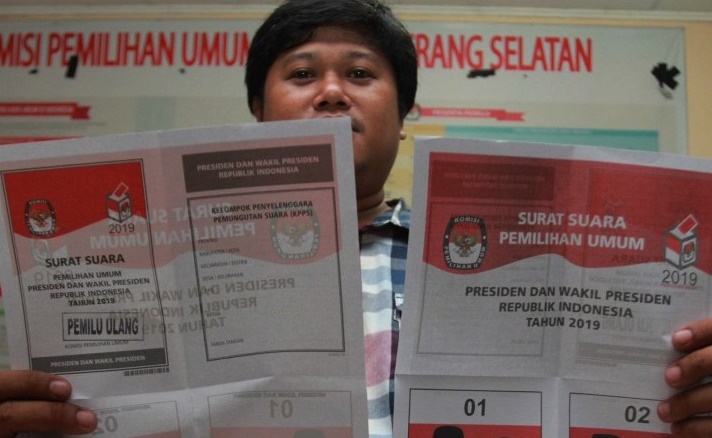 Surat suara Pemilu 2019. (Ist).