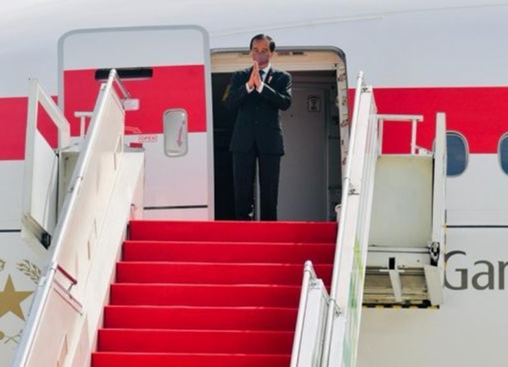 Presiden Jokowi sudah berada di Roma, Italia. (Biro Pers Setpres).