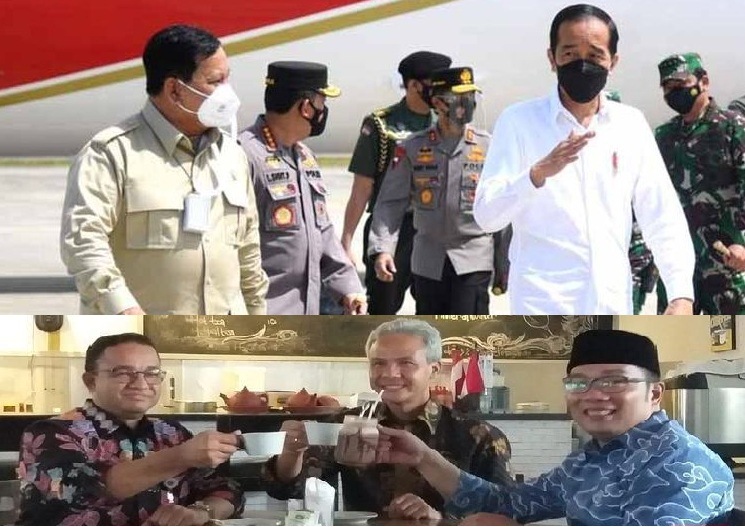 Prabowo Subianto yang dipercaya Presiden Joko Widodo jadi Menhan unggul dalam survei Presiden 2024