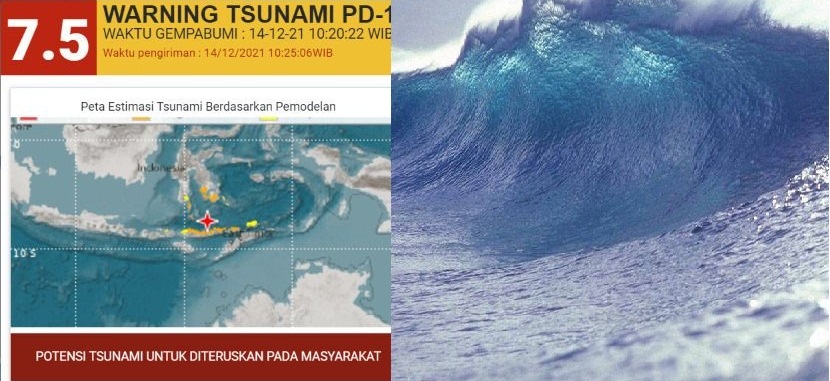 BMKG mengimbau masyarakat untuk mengikuti arahan peringatan dini tsunami dari BPBD, BNPB dan BMKG