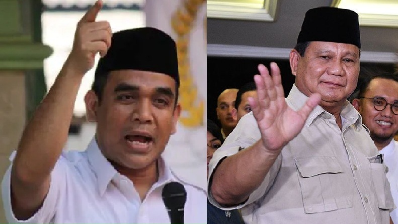 Sekjen DPP Partai Gerindra Ahmad Muzani (kiri) meminta seluruh kader Gerindra bekerja keras dan komitmen memenangkan Prabowo Subianto sebagai presiden pada Pilpres 2024