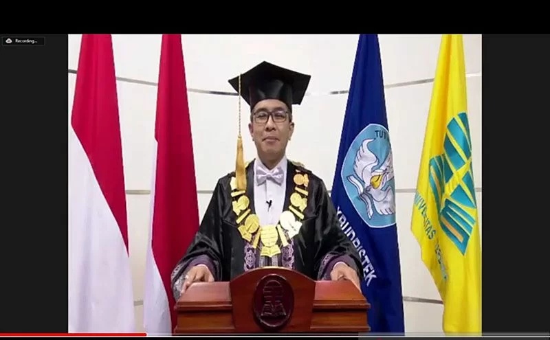 Tangkapan layar - Wakil Rektor IV Bidang Pengembangan Institusi dan Kerjasama Universitas Terbuka, Rahmat Budiman, di Jakarta, Sabtu (18/12/2021). (Foto: Antaranews.com)