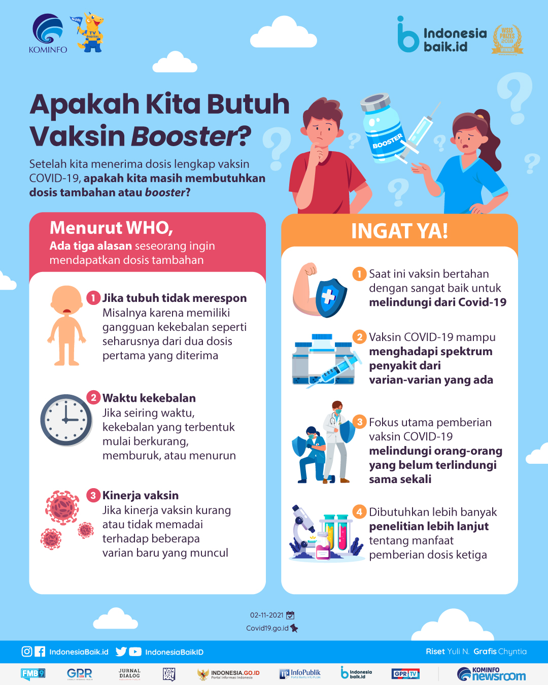 Vaksinasi booster ini juga akan diberikan dengan jangka waktu di atas enam bulan sesudah dosis kedua