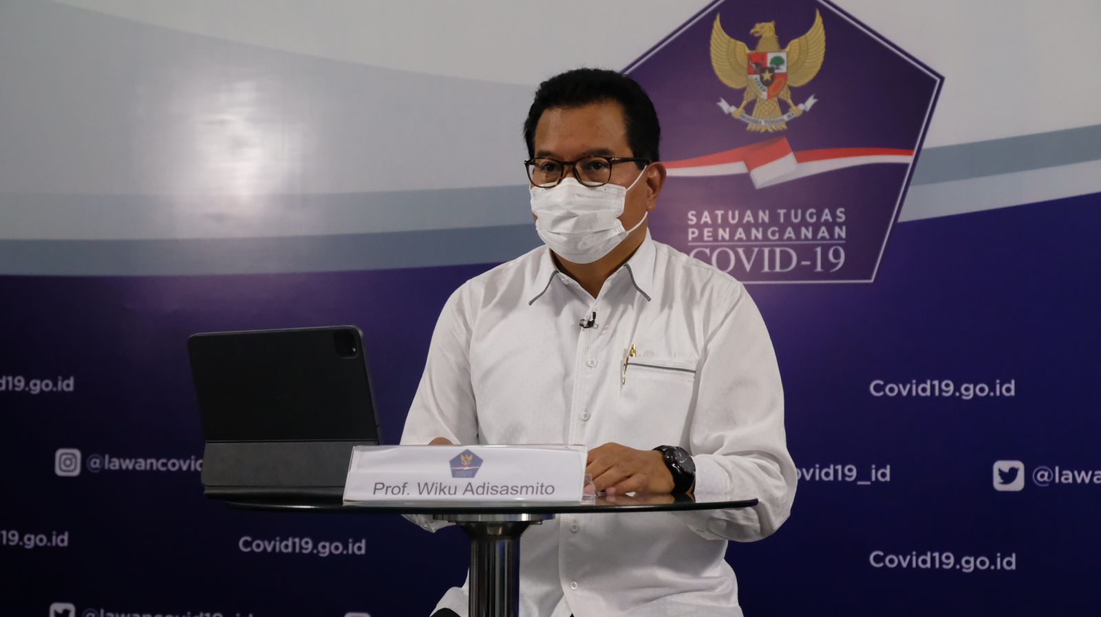 Juru Bicara Nasional Satgas Penanganan COVID-19 Wiku Adisasmito 