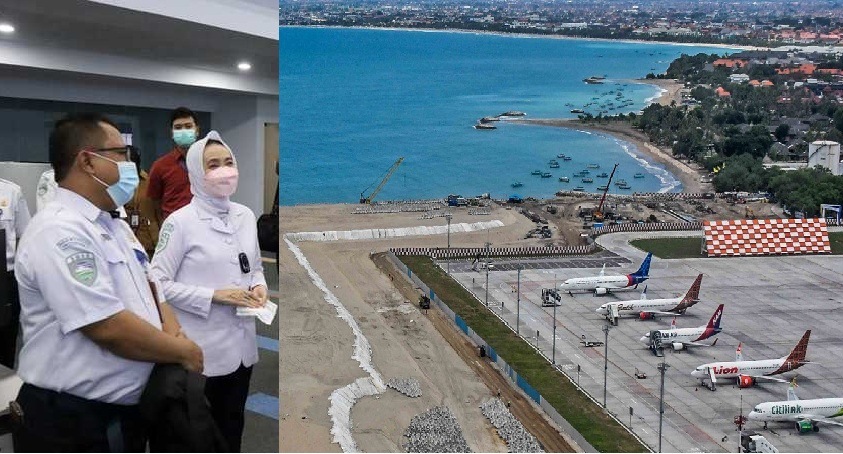 Kepala BMKG Dwikorita Karnawati memantau kesiapan menghadapi gempa bumi dan tsunami Bandara Ngurah Rai, Bali