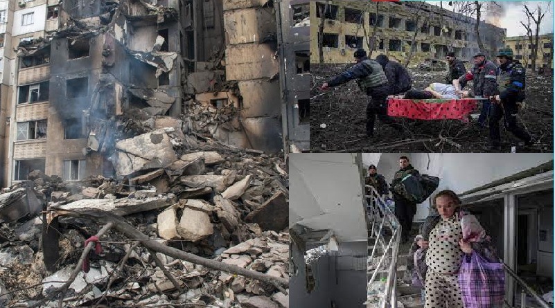 Rumah sakit bersalin dan anak yang hancur dihantam serangan Rusia dan kesibukan relawan menyelamatkan wanita yang hamil