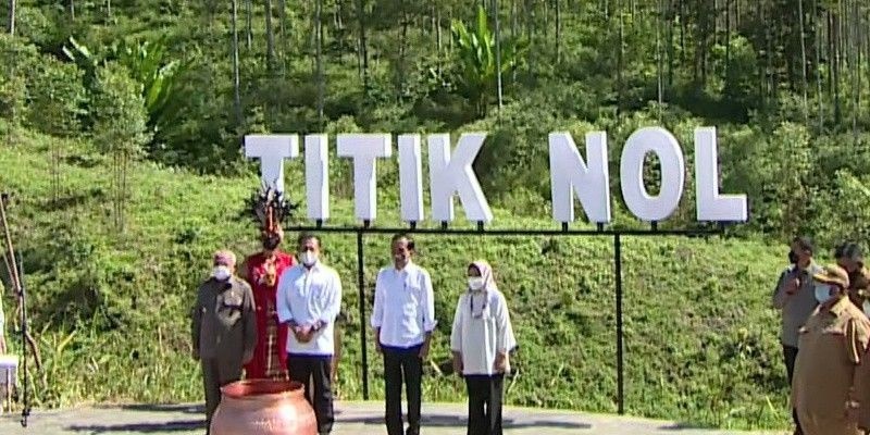 Titik nol, hutan yang akan disulap menjadi istana. (Ist).