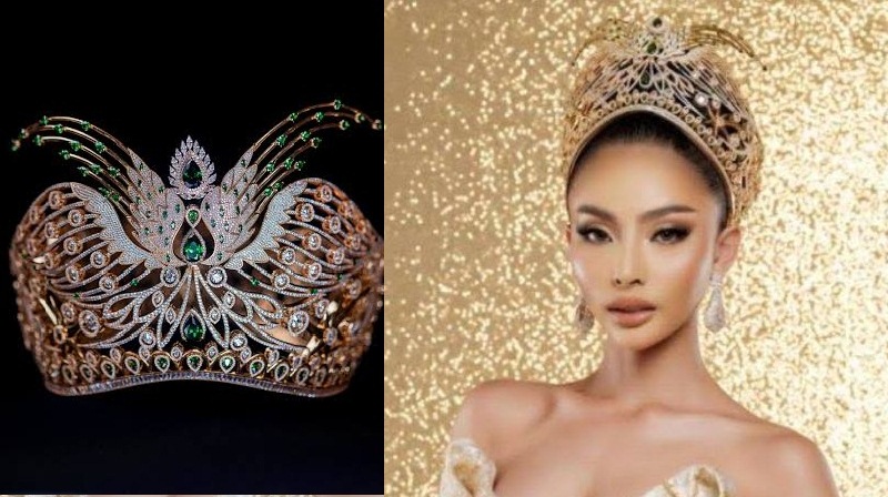 Mahkota Golden Wisdom dihiasi ribuan batu cubic zirconia dalam 3 bentuk yang masing-masing  menggambarkan kemuliaan yang selayaknya dimiliki seorang Ratu;