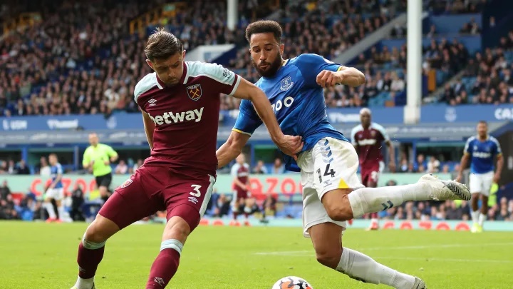 West Ham United vs Everton. (Ist).