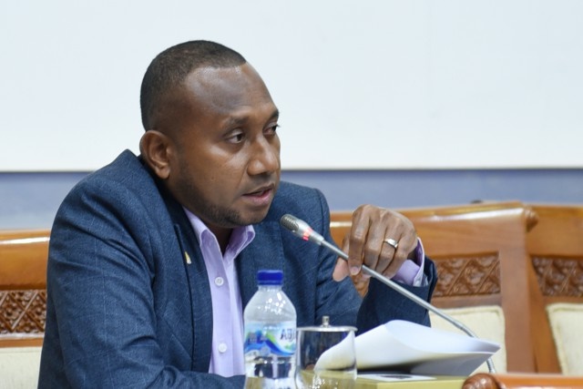 Anggota DPR RI asal Papua, Yan Permenas Mandenas. (Ist).