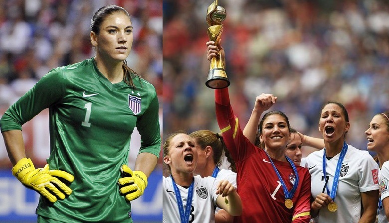 Hope Solo memegang rekor clean sheet terbanyak dalam karirnya sebagai kiper AS