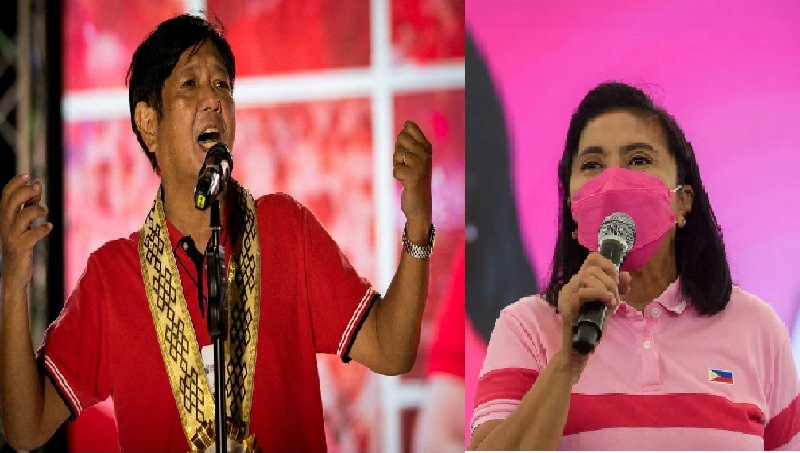 Ferdinand Marcos Jr, putra mendiang diktator Ferdinand Marcos, bersaing dengan Wakil Presiden Filipina Leni Robredo dalam Pilpres yang akan berlangsung Senin (9/5/2022)
