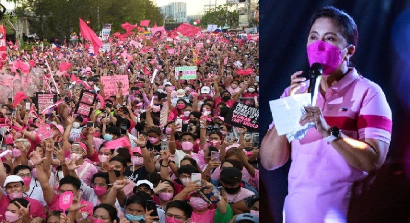 Lebi Robredo dengan mengusung Revolusi Pink berusaha mengalahkan Ferdinand Marcos Jr dalam Pilpres Filipina, 9 Mei 2022