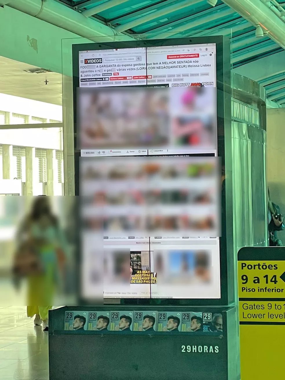 Bandara Rio De Janeiro Brasil Tayangkan Film Porno