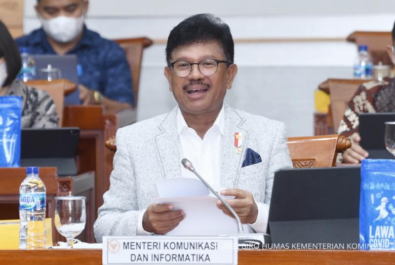 Menkominfo Johnny G Plate menjelaskan bahwa Pagu Indikatif Kementerian Kominfo Tahun Anggaran 2023 dibagi ke dalam lima program dengan memperhatikan kebutuhan program kerja yang dilakukan