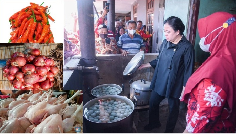 Ketua DPR RI Dr (HC) Puan Maharani meminta pemerintah melakukan intervensi terhadap harga komoditas pangan yang terus naik