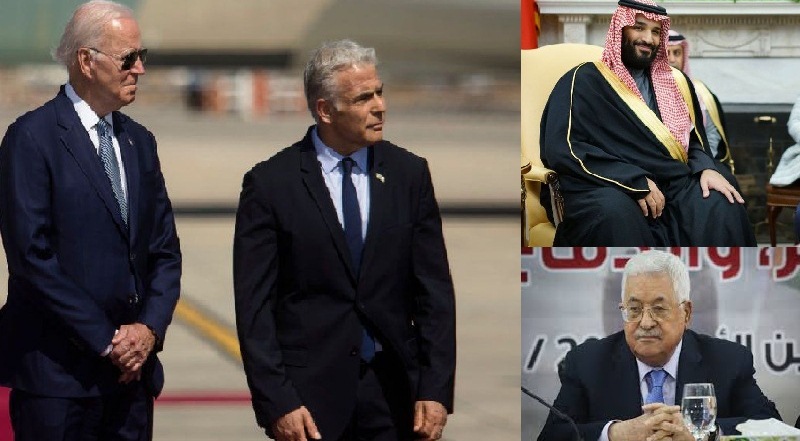 Presiden Amerika Serikat, Joe Biden setelah bertemu Perdana Menteri Israel, Yair Lapid, akan terbang untuk melakukan pertemuan dengan Putra Mahkota Arab Saudi dan Presiden Palestina
