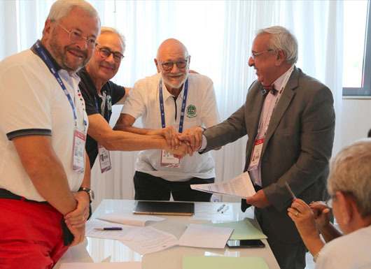 Penandatangan kontrak The 46th World Bridge Team Championships di Morrocco