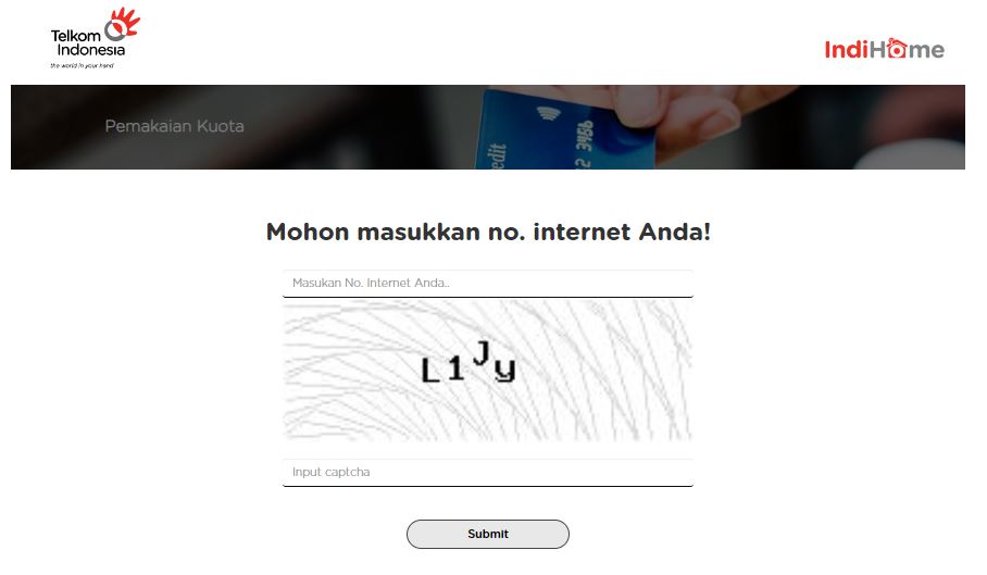 Cara cek kouta Indihome