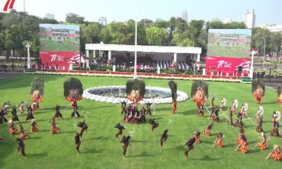 Atraksi Reog Ponorogo Ramaikan Upacara Kemerdekaan