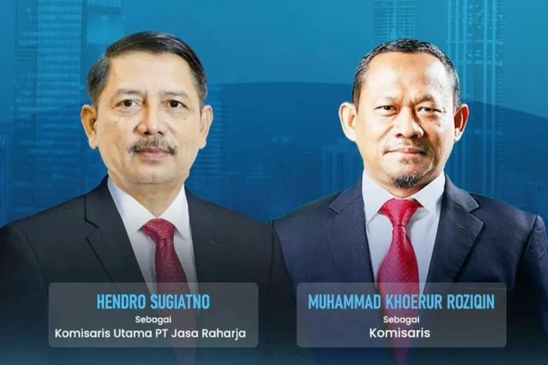 Sesuai hasil Rapat Umum Pemegang Saham (RUPS), Hendro Sugianto menjadi Komisaris Utama dan Muhammad Khoerur Roziqin Anggota Komisaris PT Jasa Raharja