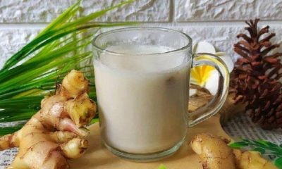 Wedang jahe susu pana