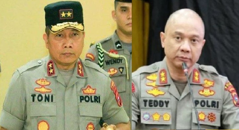 Kapolda Sumatera Selatan Irjen Pol Toni Harmanto dimutasi menjadi Kapolda Jawa Timur menggantikan Irjen Pol Teddy Minahasa Putra yang tersandung kasus narkoba