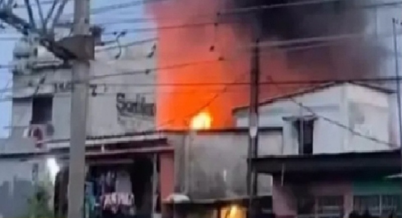 Sejumlah rumah di Pademangan, Jakarta Utara mengalami kebakaran pada Sabtu (22/10/2022). (Ant/HO-Sudin Gulkarmat Jakut).