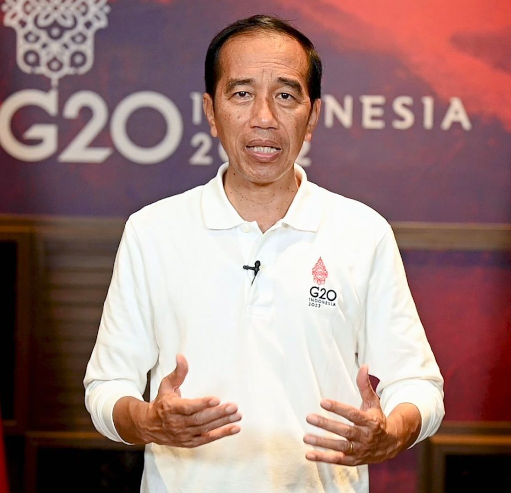 Presiden Joko Widodo di Badung, Bali, Rabu (16/11/2022), menyatakan Indonesia siap jadi tuan rumah Olimpiade 2036. (BPMI Setpres)