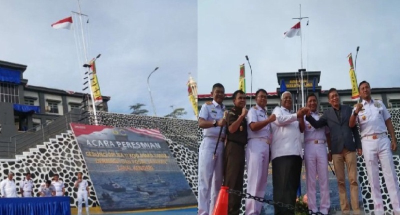 Wakil Kepala Staf Angkatan Laut (Wakasal) Laksamana Madya TNI Ahmadi Heri Purwono meresmikan Markas Komando Pangkalan TNI Angakatan Laut (Lanal) Kendari, Selasa (13/12/2022) (Ant)