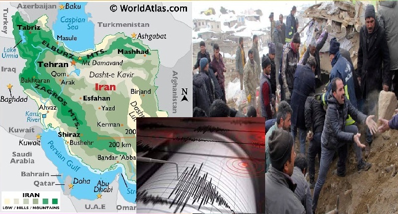 Di tengah terpaan salju gempa kuat dengan magnitude 5,9 mengguncang Iran yang mengakibatkan 3 tewas dan 300 orang luka-luka