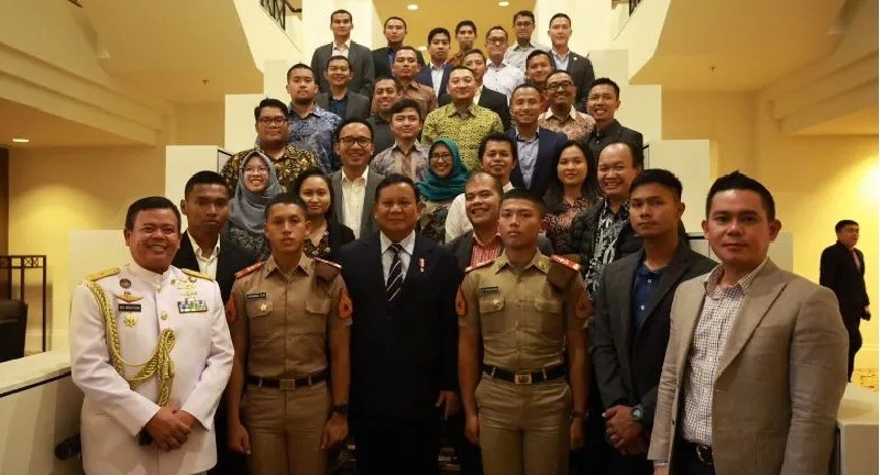 Menteri Pertahanan Prabowo Subianto saat berkunjung ke Australia ingatkan penerima beasiswa kembali ke Tanah Air