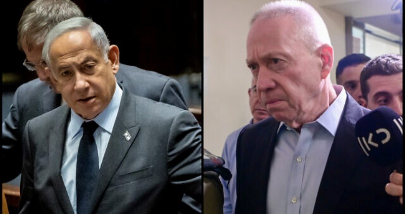 Perdana Menteri Israel Benjamin Netanyahu (kiri) dan Menteri Pertahanan Yoav Gallant dikabarkan sudah tidak berbicara sejak Kamis yang lalu