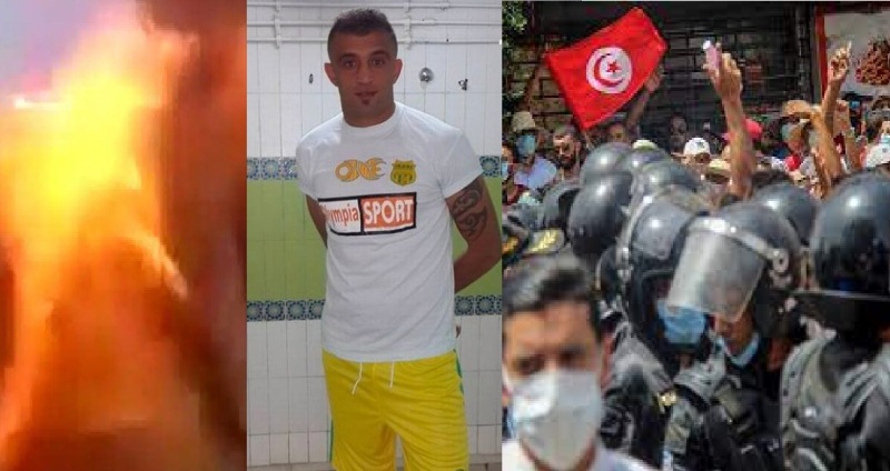 Pemain sepakbola Tunisia Nizar Issawi membakar diri sebagai protes atas ketidakadilan polisi dimana aksinya telah memicu unjuk rasa 