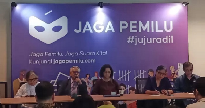 Sejumlah tokoh hadir pada peluncuran situs JagaPemilu.com di Jakarta, Jumat (4/1/2024), untuk mencegah potensi kecurangan dalam Pilpres dan Pileg tahun 2024