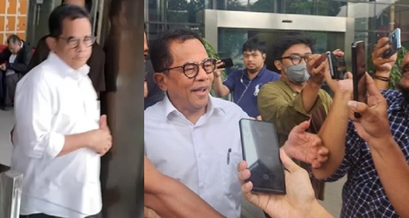 Sekjen DPR Indra Iskandar tidak banyak bicara kepada awak media usai diperiksa penyidik sebagai saksi dalam kasus dugaan korupsi pengadaan kelengkapan rumah jabatan anggota DPR, Kamis (14/3/1024).