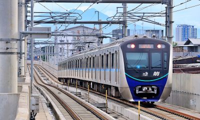 Layanan Dihentikan Sementara, Crane Proyek Kejaksaan Agung Jatuh Di Jalur Layang MRT