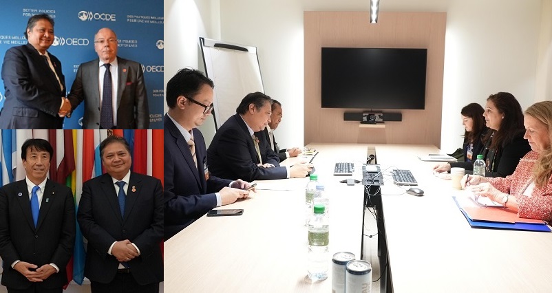 Menteri Koordinator Bidang Perekonomian Airlangga Hartarto mendapat dukungan terhadap Indonesia dari Inggris, Jepang dan Brasil untuk prose aksesi Indonesia di OECD dalam pertemuan bilateral di sela-sela Pertemuan Tingkat Menteri OECD di Paris, Prancis