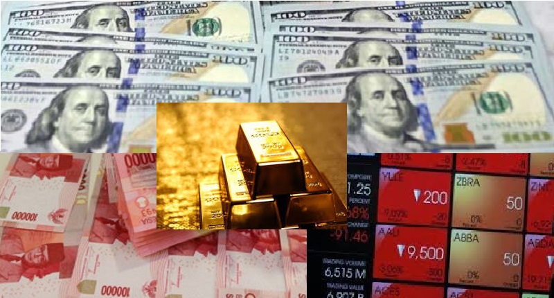 Nilai tukar rupiah terhadap dolar Amerika Serikat melemah dan IHSG juga melemah saat ditutup Rabu (29/5/2024) sore sementara harga emas batangan PT Antam Tbk naik 