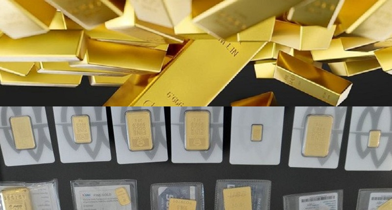 Harga emas batangan PT Aneka Tambang (Antam) Tbk turun pada perdagangan Sabtu (1/6/2024) pagi