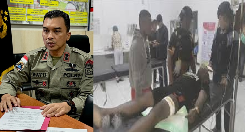 Kasatgas Humas Operasi Damai Cartenz AKBP Bayu Suseno, Anggota Kodim 1715/Yahukimo Pratu Rajami Uhio mengalami luka tembakan oleh di paha sebelah kiri, dan sedang menjalani perawatan medis di Rumah Sakit Dekai