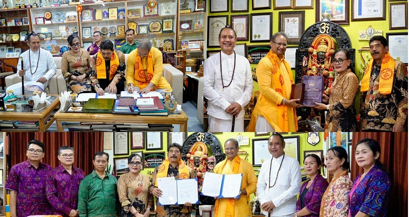 Jumat (7/6/2024) telah ditandatangani Nota Kesepahaman (MoU) antara UHN I Gusti Bagus Sugriwa Denpasar dengan Dev Sanskriti Vishwavidyalaya di Gayatrikunj - Shantikunj, Haridwar, Uttarakhand, India.